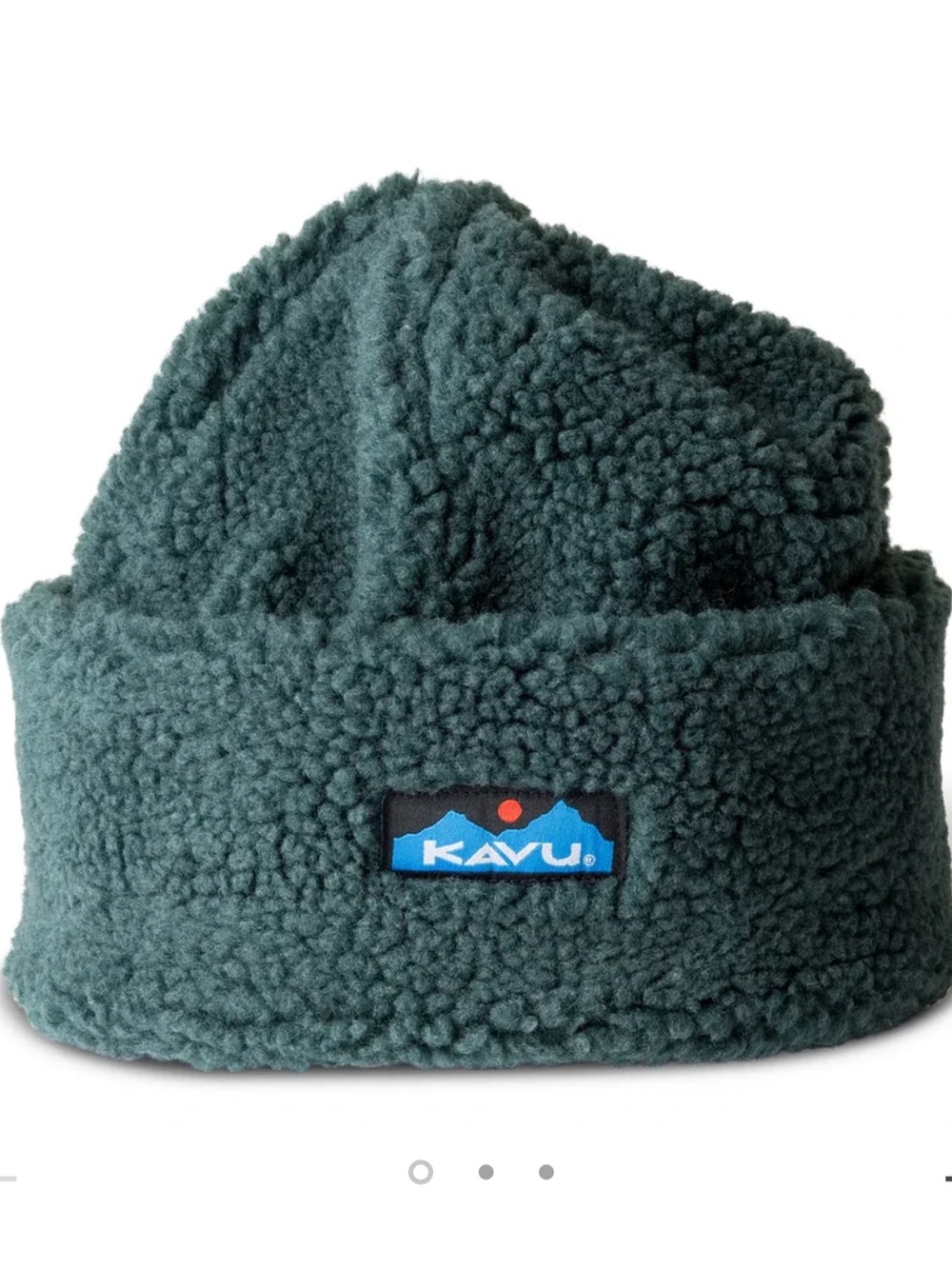 💗NWT KAVU Hat Beanie Faux Fur Ball Pine Grove High Pile Fleece Outdoor Teddy